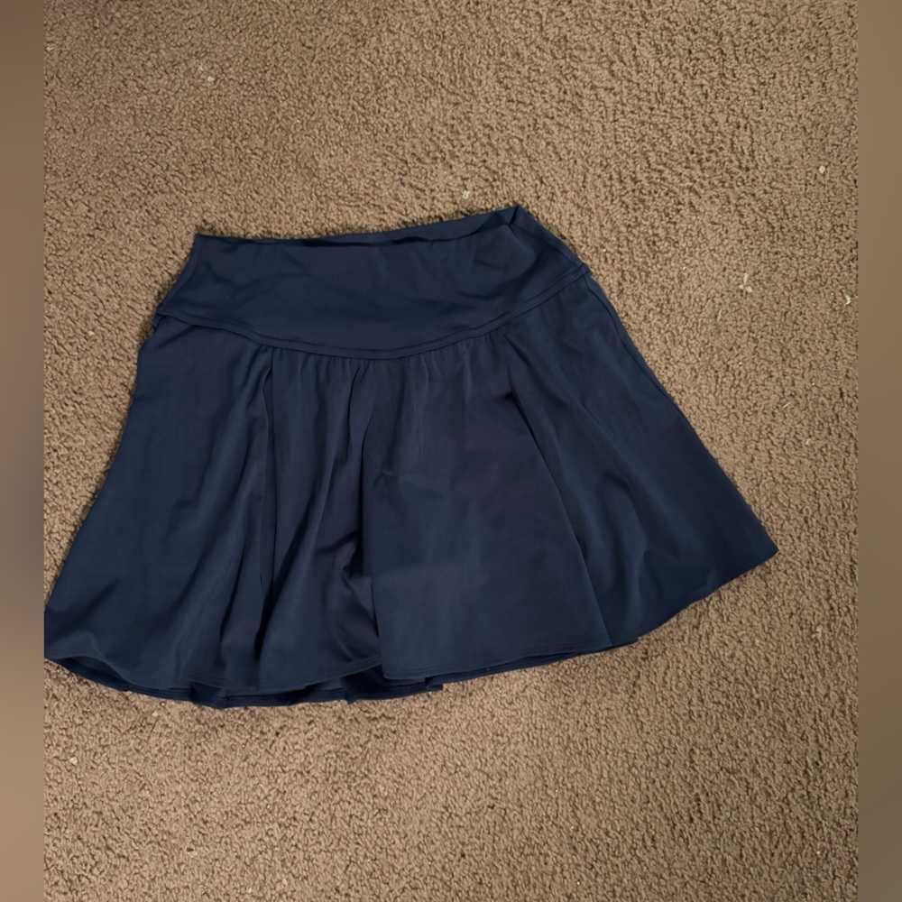 Gilly Hicks Active Navy Blue Pleated Skirt